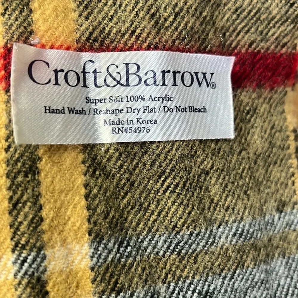Croft & Barrow Plaid Scarf